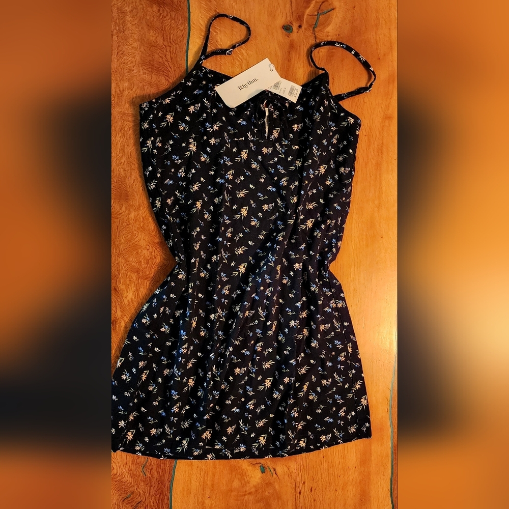 Rhythm Floral Black Dress